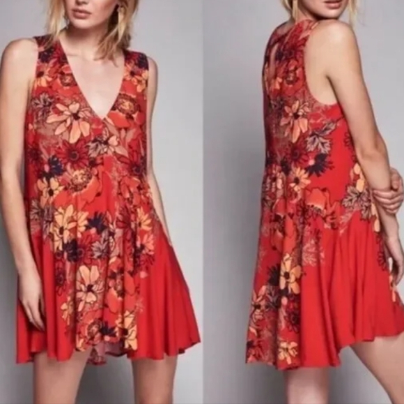 Free People Dresses & Skirts - Free People Backyard Party Tunic Dress Small
